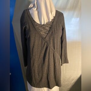 White Stag Charcoal Wrap V-Neck 3/4 Long Sleeve (Large)